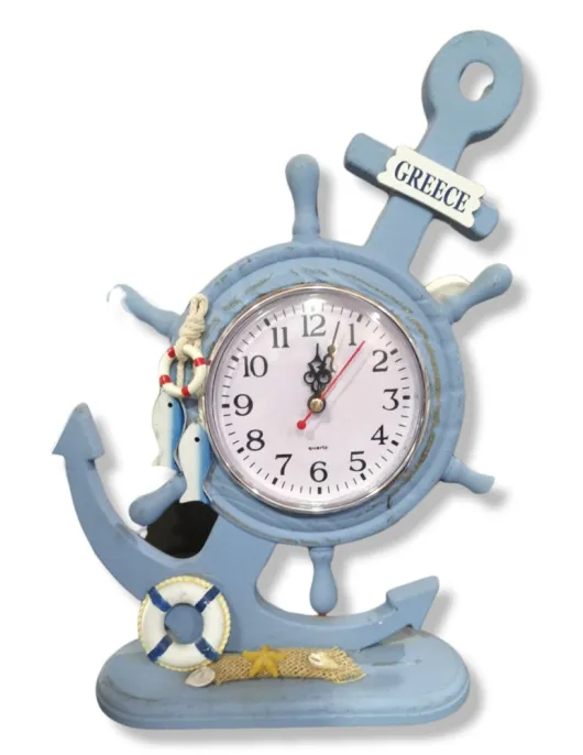 nautical blue clock
