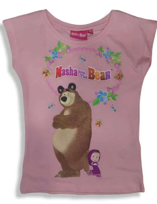t-shirt girl masha bear 2-12